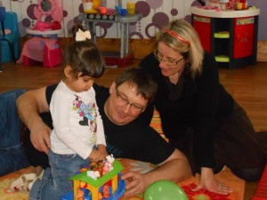 Véronique, Jean-François et Angeline ASSIER (photo)